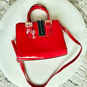 Red Patent Leather Handbag